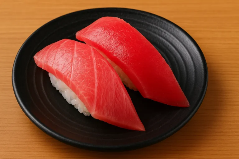 Two Fatty Tuna Sushi in one Sushiro Plate at sushiro singapore_Fatty Tuna Sushiro Signature Dish
