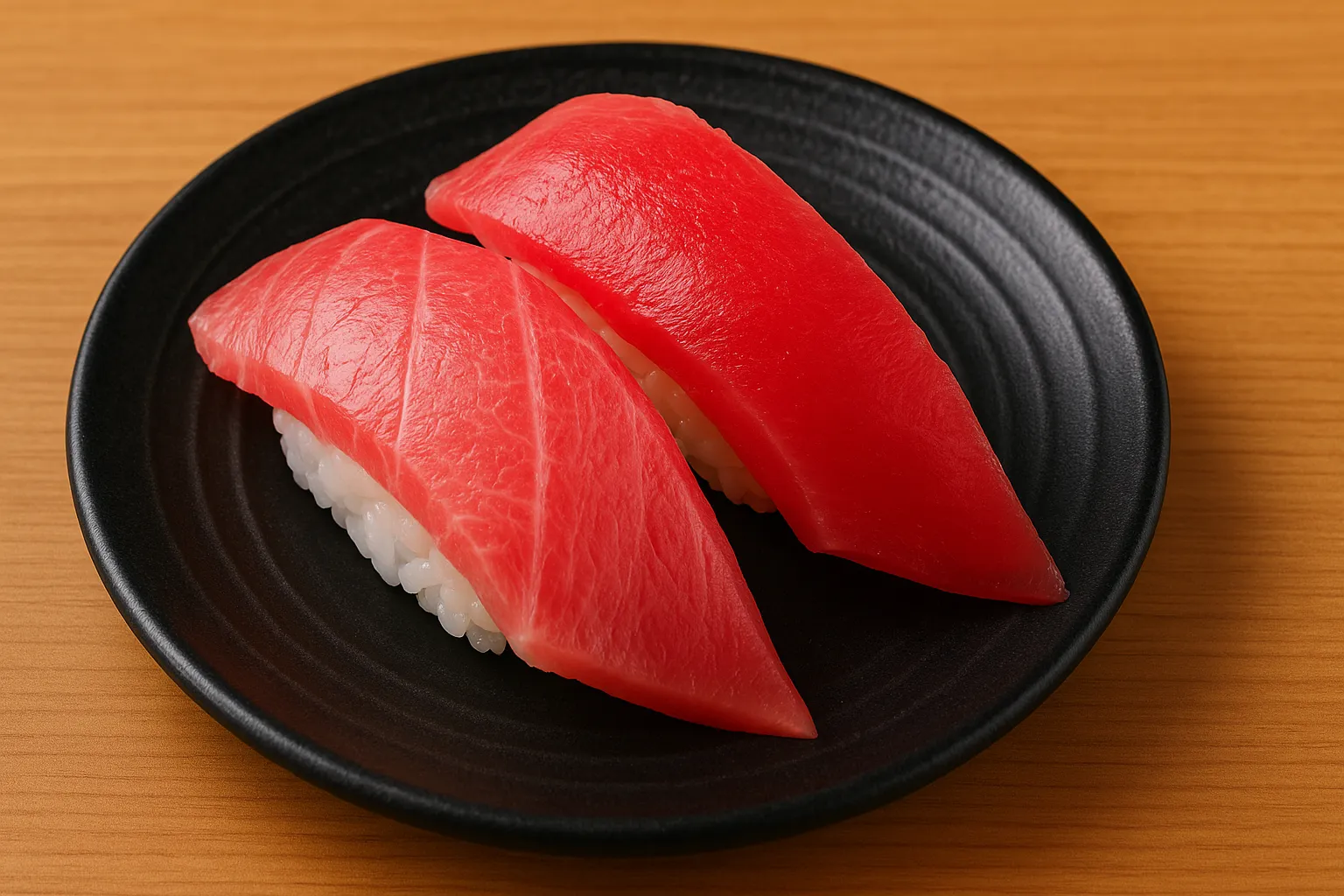 Two Fatty Tuna Sushi in one Sushiro Plate at sushiro singapore_Fatty Tuna Sushiro Signature Dish