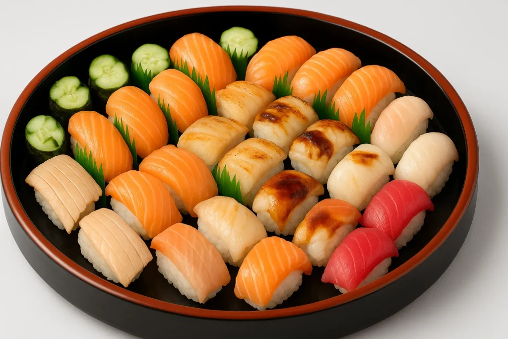 Salman Menu in one Dish-Sushiro Salmon Platter-Best sushi Platters in Singapore